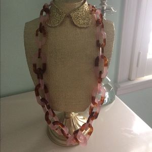 New J Crew Colorblock Oval Link Necklace!